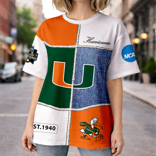 LIMITED DROP - NEW CUSTOMIZED | NCAA CWS04 MIH MI HURRICANES HOODIE, T-SHIRTS, ZIP HOODIE, SWEATSHIRTS & POLO SHIRT