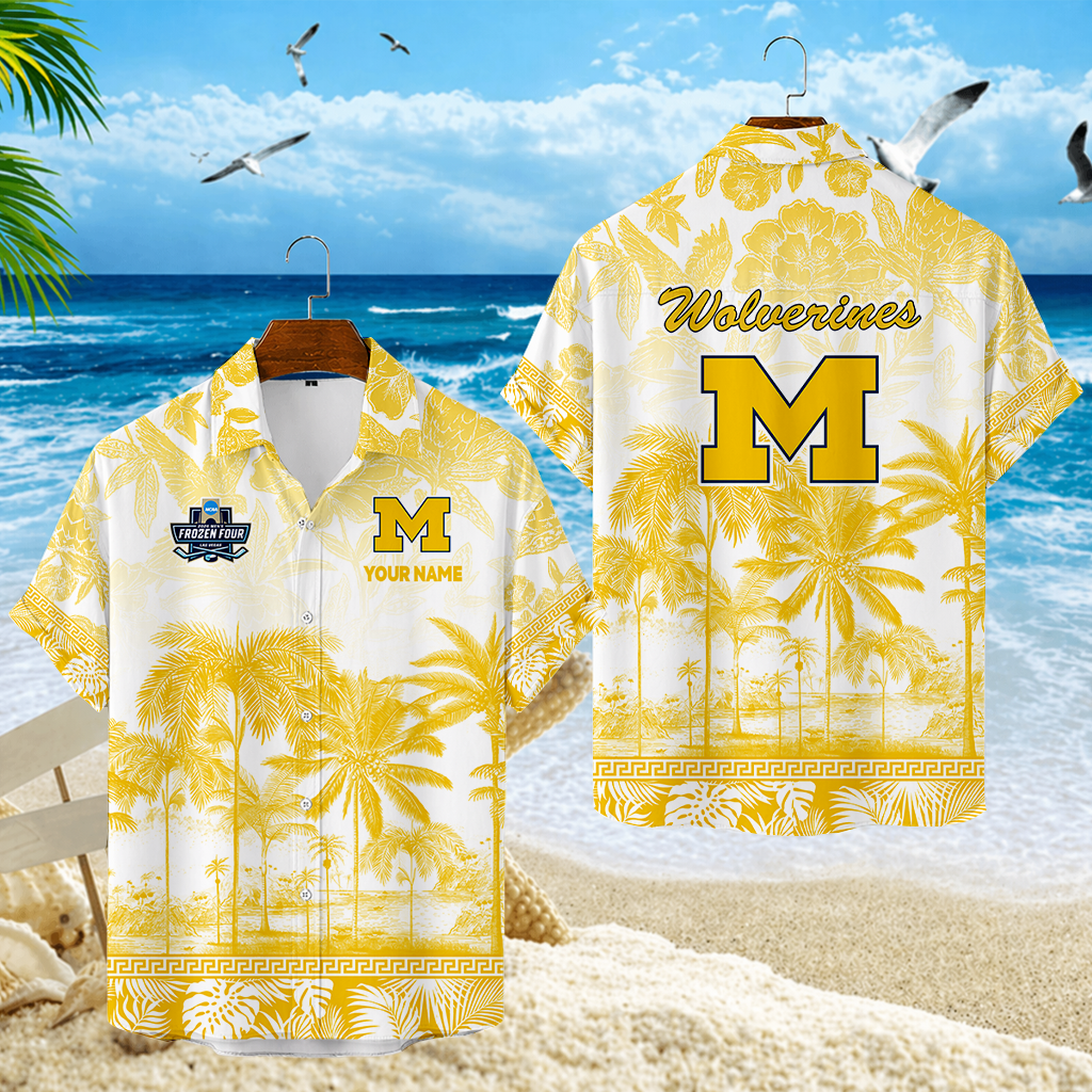 LIMITED EDITION - NEW CUSTOMIZED MFF04 MIW MICHIGAN WOLVERINES UNISEX HAWAIIAN SHIRT