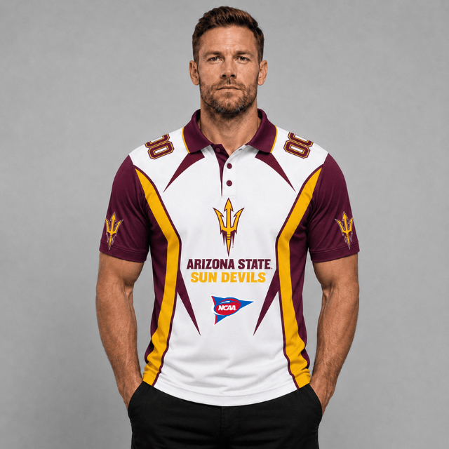 EXCLUSIVE EDITION - NEW CUSTOMIZED NCAA FBS04 ASS ARIZONA STATE SUN DEVILS POLO SHIRT, ZIP POLO SHIRT, HOODIE, ZIP HOODIE, T-SHIRT & SWEATSHIRT