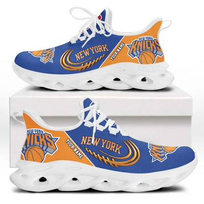 FINAL SALE - NEW CUSTOMIZED NBA04 NYK NEW YORK KNICKS PREMIUM CLUNKY SNEAKERS