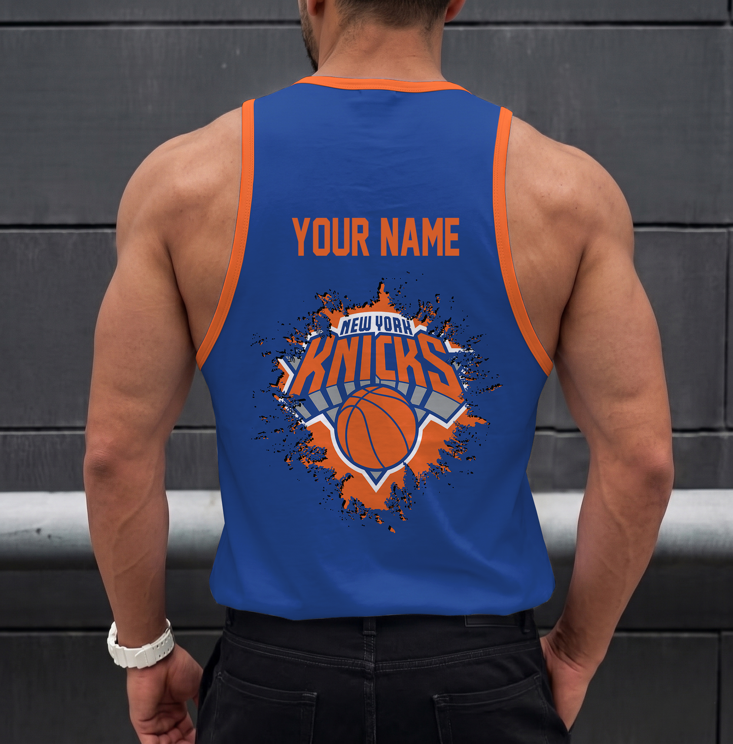 FINAL SALE - NEW CUSTOMIZED NBA04 NYK NEW YORK KNICKS UNISEX TANK TOP