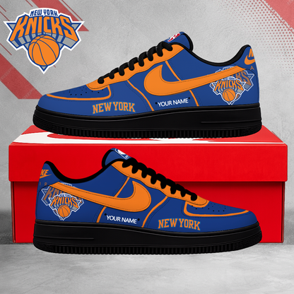 HOT DEAL - NEW CUSTOMIZED NBA04 NYK NEW YORK KNICKS AF1 SNEAKERS