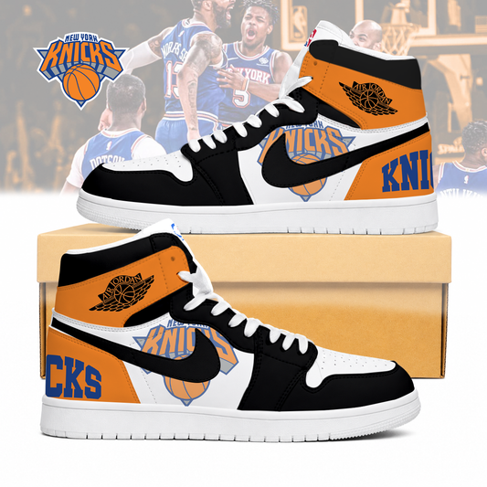 FINAL SALE - NEW CUSTOMIZED NBA04 NYK NEW YORK KNICKS AIR JORDAN SNEAKERS