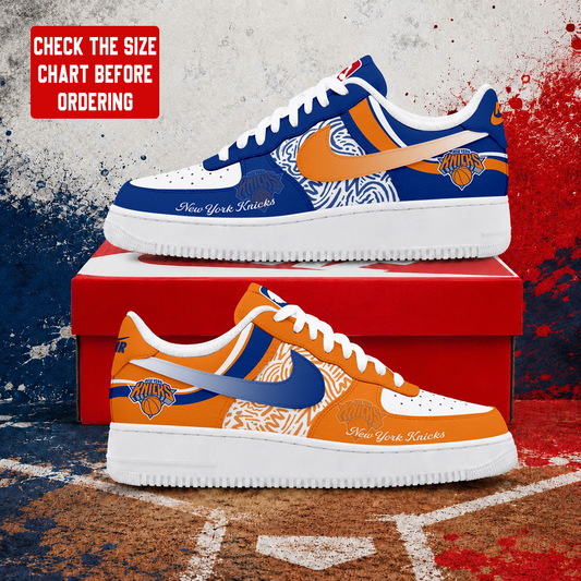 VIRAL EDITION - NEW CUSTOMIZED NBA04 NYK NEW YORK KNICKS AF1 SNEAKERS