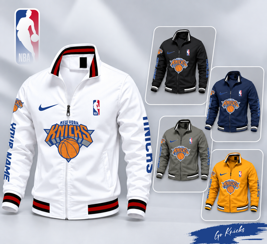 VIRAL EDITION - NEW CUSTOMIZED NBA04 NYK NEW YORK KNICKS MULTICOLOR MEN'S CASUAL JACKET