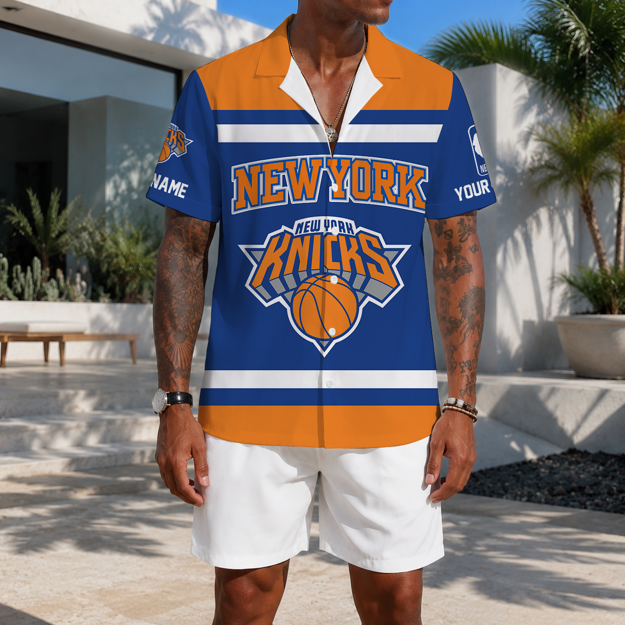 LIMITED EDITION - NEW CUSTOMIZED NBA04 NYK NEW YORK KNICKS UNISEX HAWAIIAN SHIRT