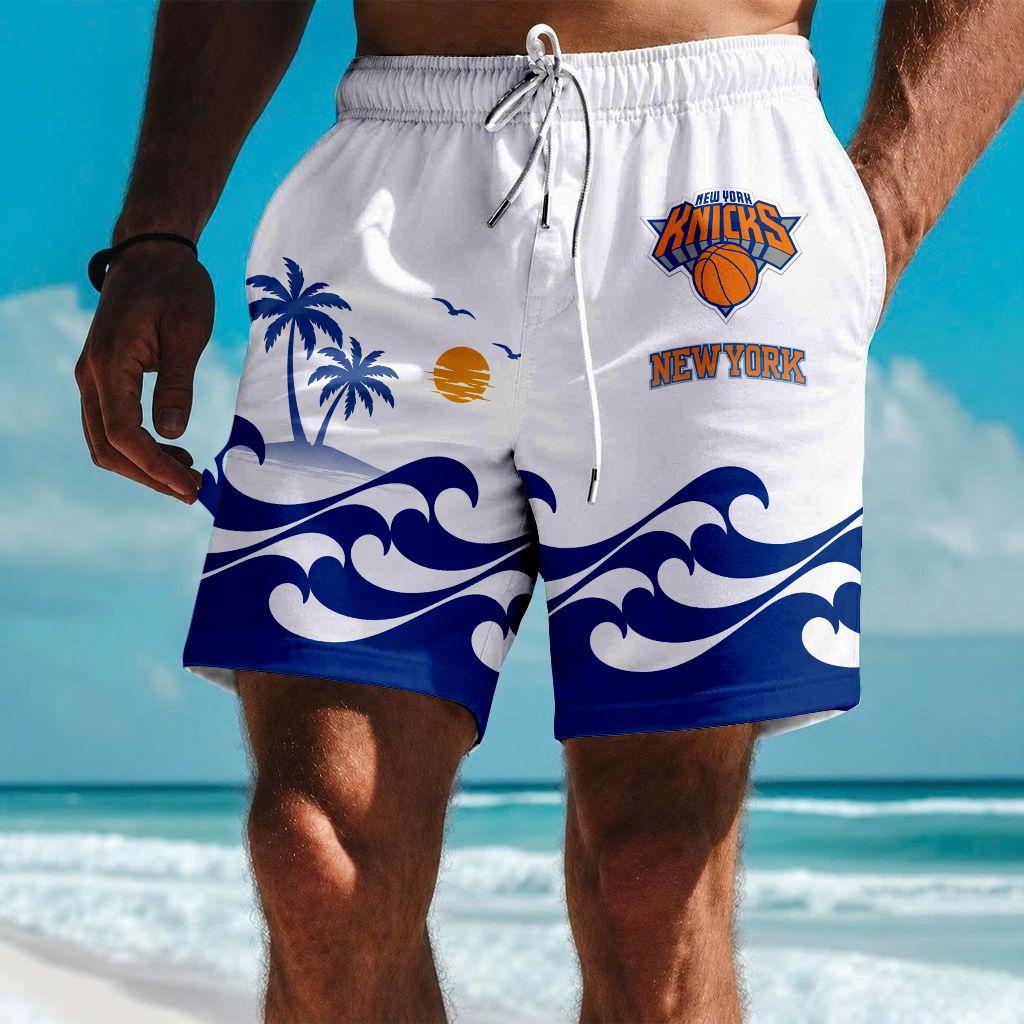 FINAL SALE - NEW CUSTOMIZED NBA04 NYK NEW YORK KNICKS SHORT PANTS