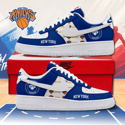 FINAL SALE - NEW CUSTOMIZED NBA04 NYK NEW YORK KNICKS AF1 SNEAKERS