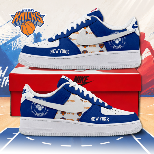 FINAL SALE - NEW CUSTOMIZED NBA04 NYK NEW YORK KNICKS AF1 SNEAKERS