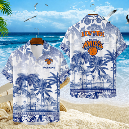 FINAL SALE - NEW CUSTOMIZED NBA04 NYK NEW YORK KNICKS UNISEX HAWAIIAN SHIRT