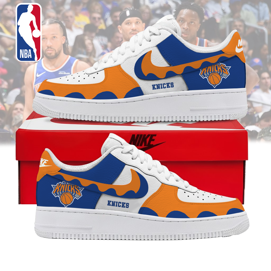 FINAL SALE - NEW CUSTOMIZED NBA04 NYK NEW YORK KNICKS AF1 SNEAKERS