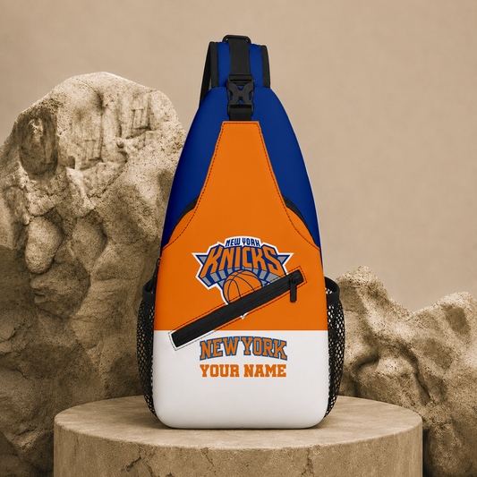 FINAL SALE - NEW CUSTOMIZED NBA04 NYK NEW YORK KNICKS SLING BAG