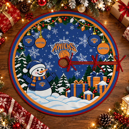 [FAN FAVORITE] NEW CUSTOMIZED NBA04 NYK NEW YORK KNICKS CHRISTMAS TREE SKIRT