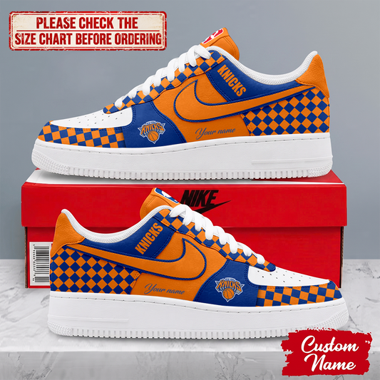 ELITE EDITION - NEW CUSTOMIZED NBA04 NYK NEW YORK KNICKS AF1 SNEAKERS