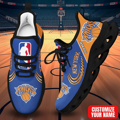 FINAL SALE - NEW CUSTOMIZED NBA04 NYK NEW YORK KNICKS PREMIUM CLUNKY SNEAKERS