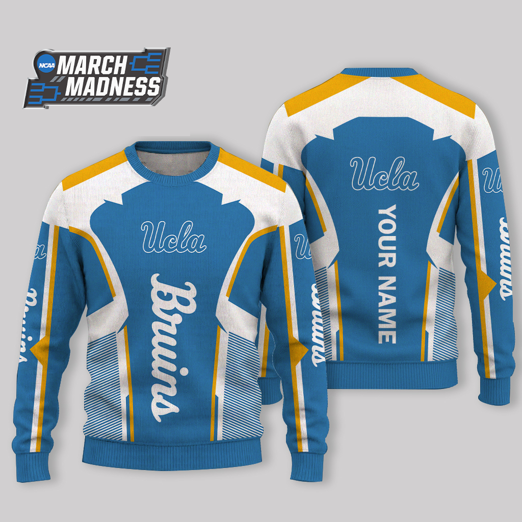 LIMITED EDITION - NEW CUSTOMIZED NCAA MAM04 UCB UCLA BRUINS UGLY SWEATER
