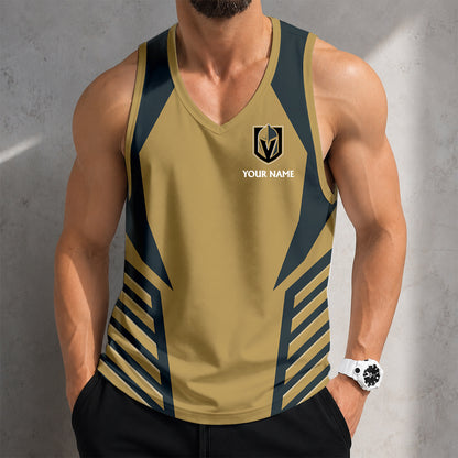 LIMITED EDITION - NEW CUSTOMIZED NHL04 VGK VEGAS GOLDEN KNIGHTS MEN'S TANK TOP