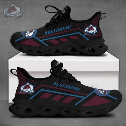 LIMITED EDITION - NEW CUSTOMIZED NHL05 CAL COLORADO AVALANCHE CLUNKY SNEAKERS