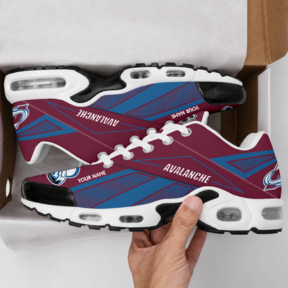 LIMITED EDITION - NEW CUSTOMIZED NHL05 CAL COLORADO AVALANCHE AIR MAX PLUS SNEAKERS