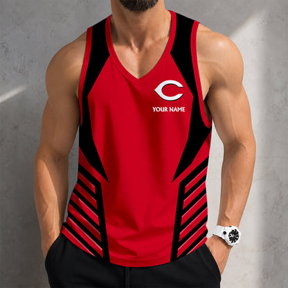 ELITE EDITION - NEW CUSTOMIZED MLB05 CINCINNATI REDS UNISEX TANK TOP