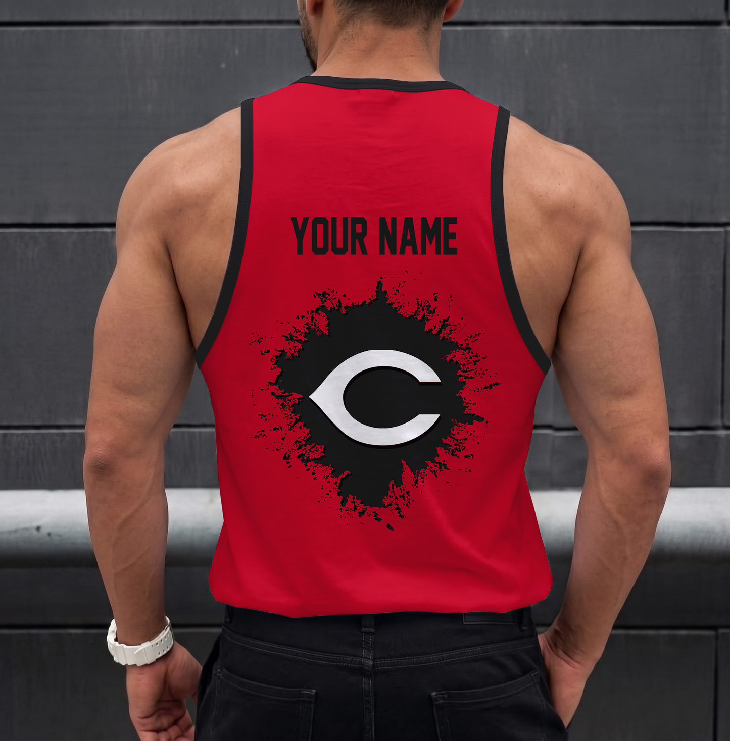 FINAL SALE - NEW CUSTOMIZED MLB05 CINCINNATI REDS UNISEX TANK TOP