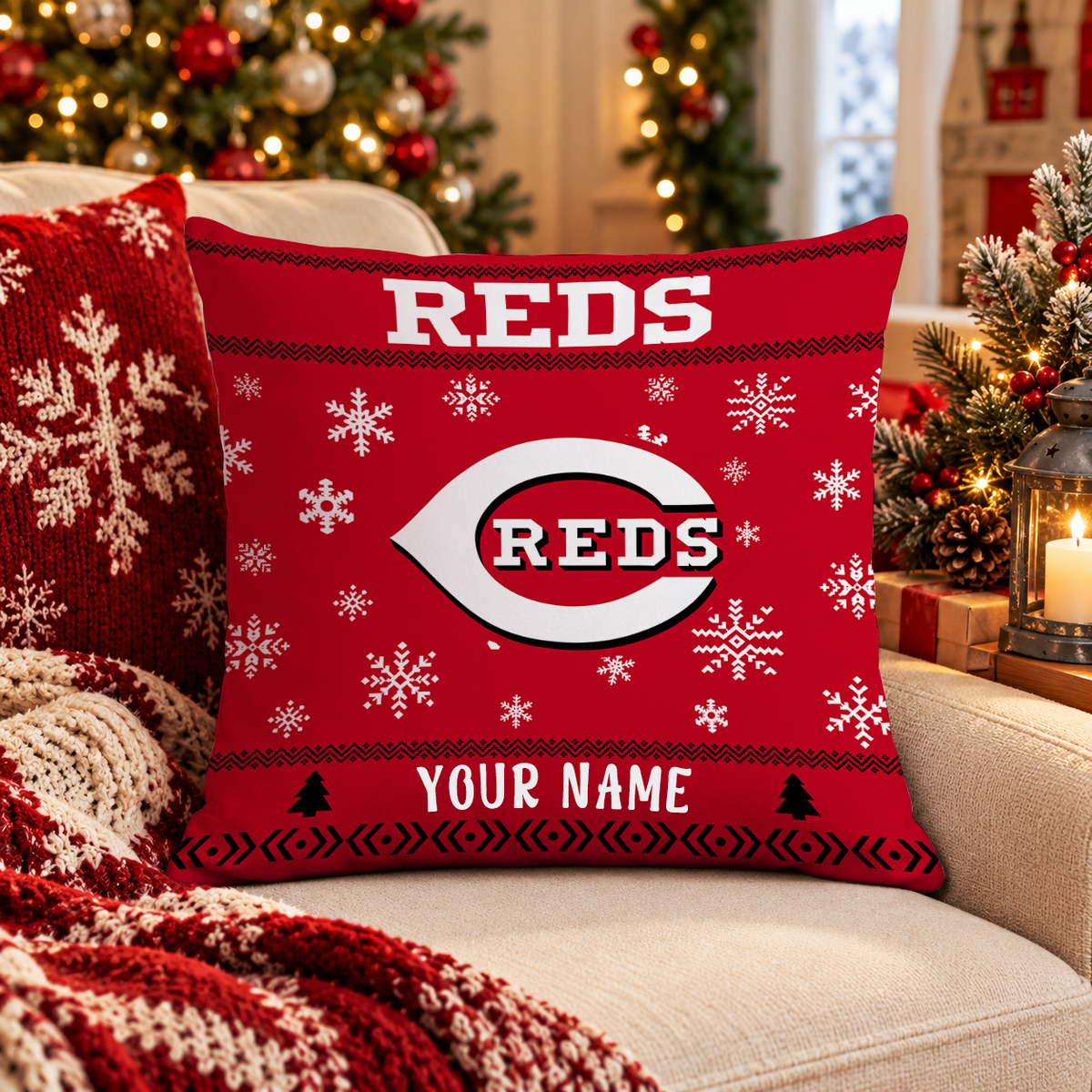 FINAL SALE - NEW PERSONALIZED MLB05 CRS CINCINNATI REDS PILLOW CASE