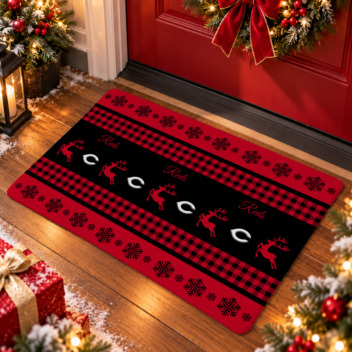 VIRAL EDITION - NEW CUSTOMIZED MLB05 CRS CINCINNATI REDS WATER-ABSORBENT FLOOR MAT
