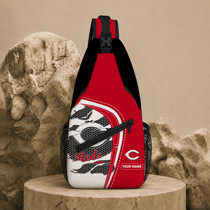 EXCLUSIVE EDITION - NEW CUSTOMIZED MLB05 CRS CINCINNATI REDS SLING BAG