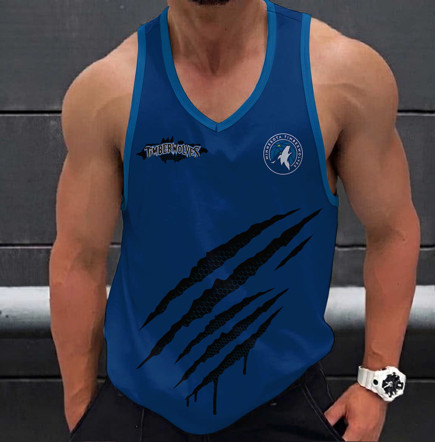 FINAL SALE - NEW CUSTOMIZED NBA05 MTW MINNESOTA TIMBERWOLVES UNISEX TANK TOP