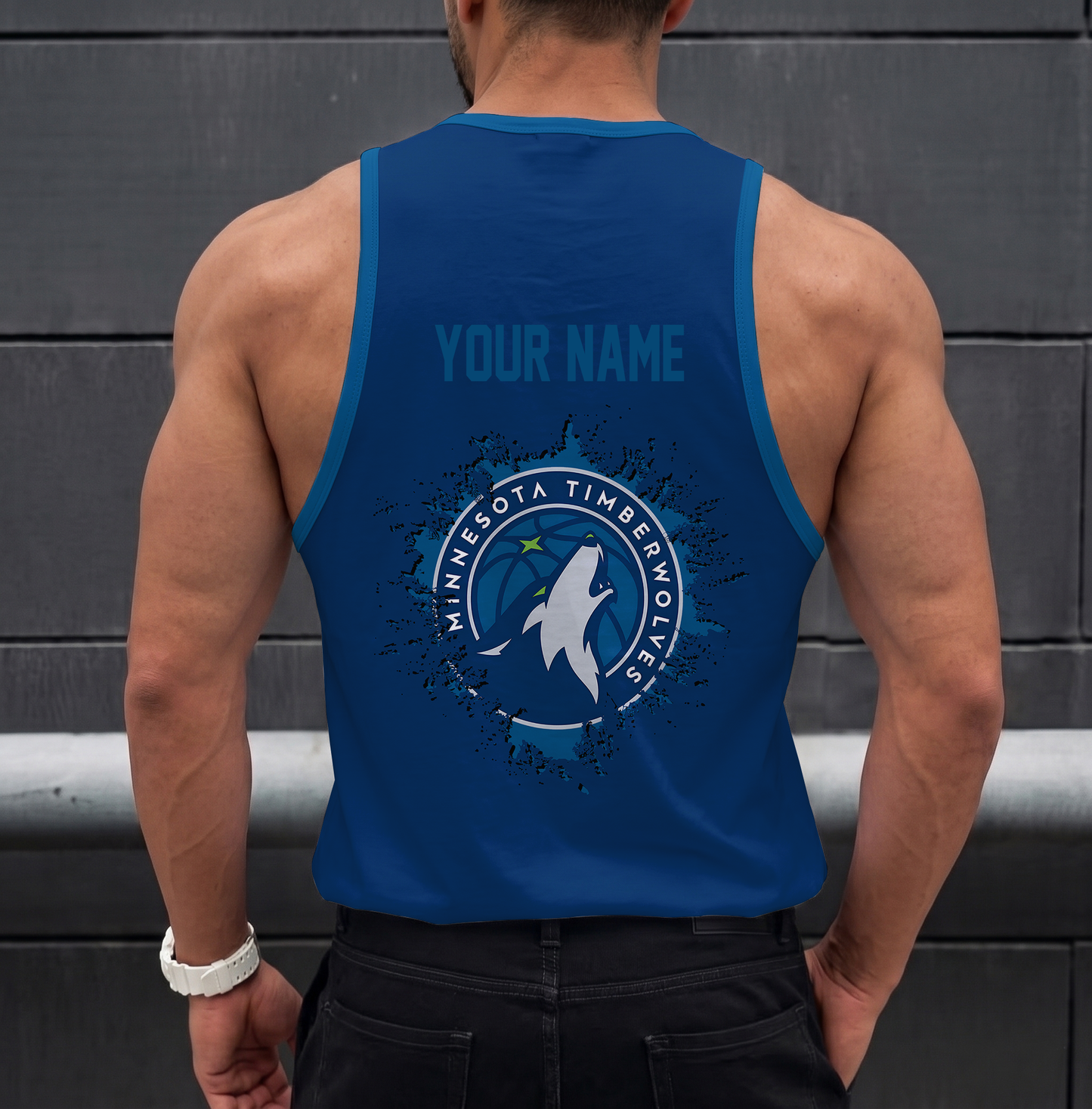 FINAL SALE - NEW CUSTOMIZED NBA05 MTW MINNESOTA TIMBERWOLVES UNISEX TANK TOP