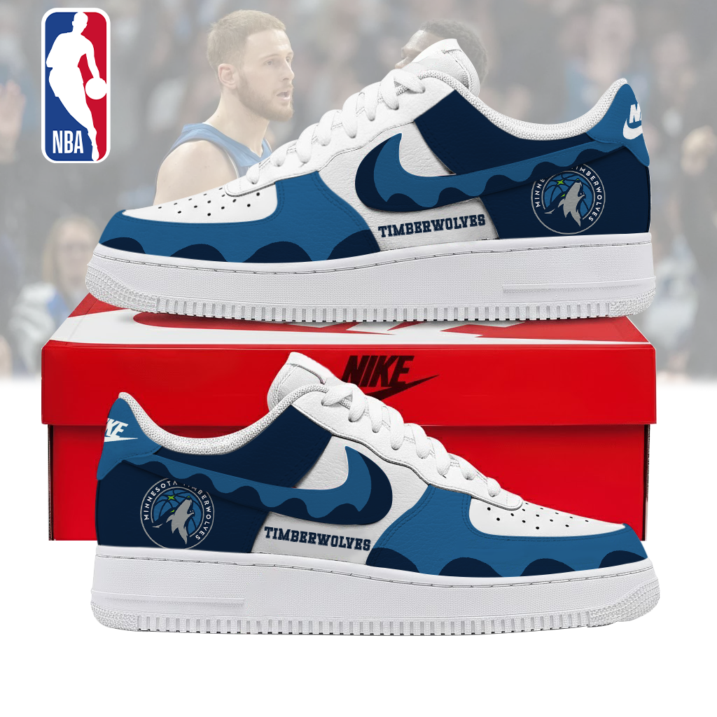FINAL SALE - NEW CUSTOMIZED NBA05 MTW MINNESOTA TIMBERWOLVES AF1 SNEAKERS