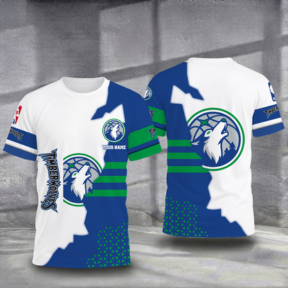 FINAL SALE - NEW CUSTOMIZED NBA05 MTW MINNESOTA TIMBERWOLVES T-SHIRT, POLO SHIRT, ZIP POLO SHIRT, SWEATSHIRT, HOODIE & ZIP HOODIE