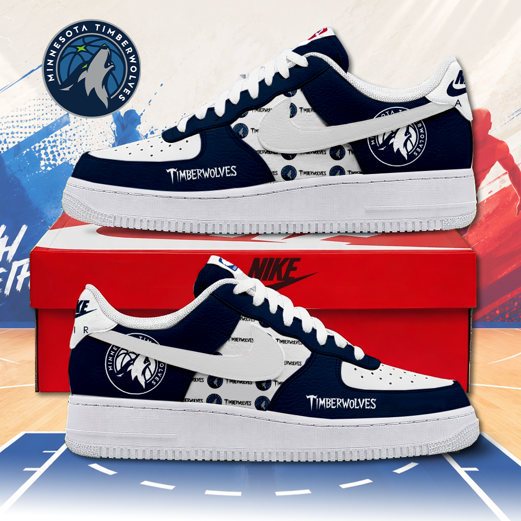 FINAL SALE - NEW CUSTOMIZED NBA05 MTW MINNESOTA TIMBERWOLVES AF1 SNEAKERS