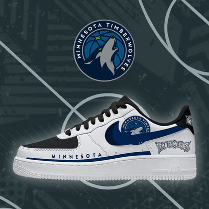 FINAL SALE - NEW CUSTOMIZED NBA05 MTW MINNESOTA TIMBERWOLVES AF1 SHOES