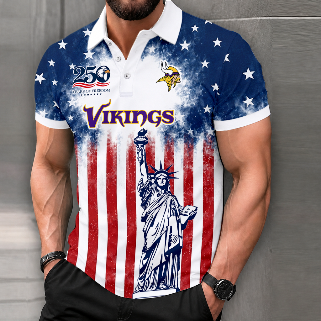 MEGA SALE - NEW CUSTOMIZED NFL05 MVK MINNESOTA VIKINGS POLO SHIRT, ZIP POLO SHIRT & T-SHIRTS