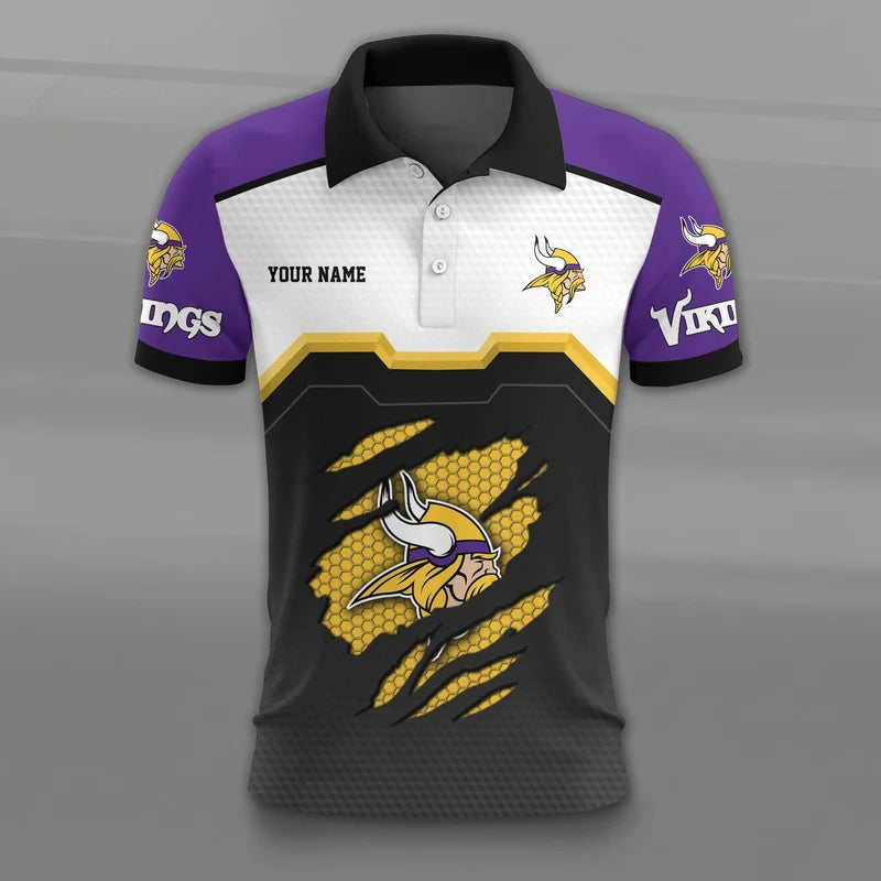 VIRAL EDITION - NEW CUSTOMIZED NFL05 MVK MINNESOTA VIKINGS T-SHIRT, POLO SHIRT, ZIP POLO SHIRT, SWEATSHIRT, HOODIE & ZIP HOODIE