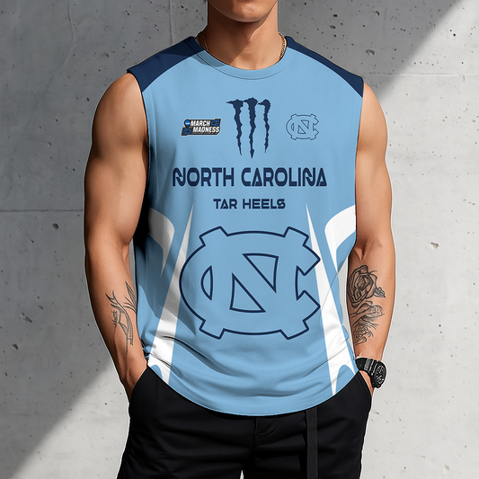 ACTIVE OFFER - NEW CUSTOMIZED | NCAA MAM05 NTH NC TAR HEELS MEN'S GYM SHIRT