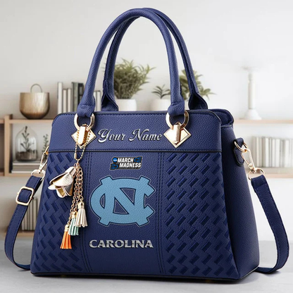 VIRAL EDITON - NEW CUSTOMIZED NCAA MAM04 ICB UCLA BRUINS ZIP HANDBAG MULTICOLOR