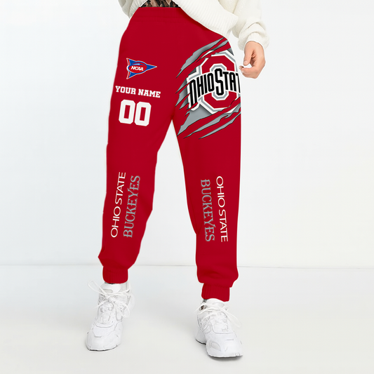 LIMITED DROP - NEW CUSTOMIZED | NCAA FBS05 OSB OS BUCKEYES UNISEX LONG PANTS