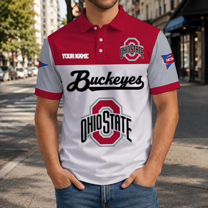 ELITE EDITION- NEW CUSTOMIZED NCAA FBS05 OSB OHIO STATE BUCKEYES POLO SHIRT, ZIP POLO SHIRT & T-SHIRTS