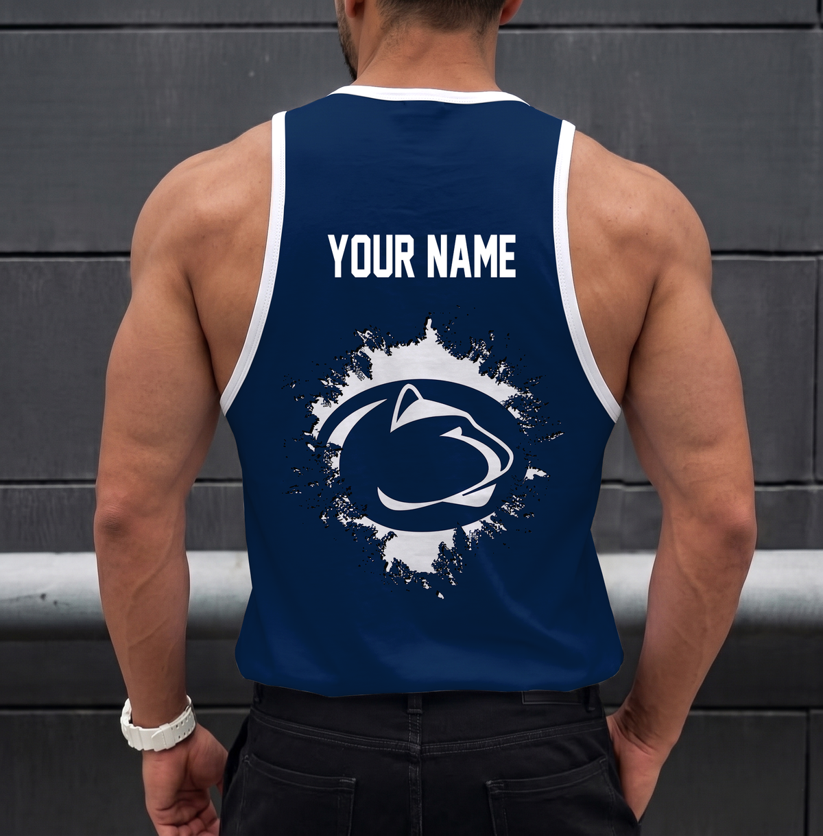 SPECIAL EDITION - NEW CUSTOMIZED NCAA CFH05 PNL PENN STATE NITTANY LIONS UNISEX TANK TOP