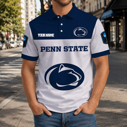 VIRAL EDITION - NEW CUSTOMIZED NCAA CFH05 PNL PENN STATE NITTANY LIONS POLO SHIRT, ZIP POLO SHIRT & T-SHIRTS