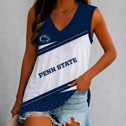 ELITE EDITION - NEW CUSTOMIZED NCAA CFH05 PNL PENN STATE NITTANY LIONS WOMEN'S V-NECK TANK TOP