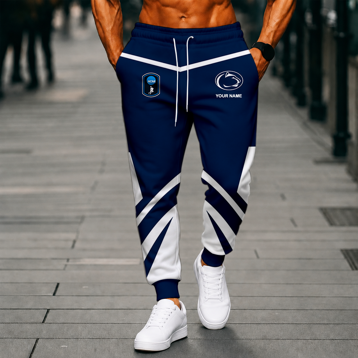 LIMITED EDITION - NEW CUSTOMIZED NCAA CFH05 PNL PENN STATE NITTANY LIONS SWEATPANTS