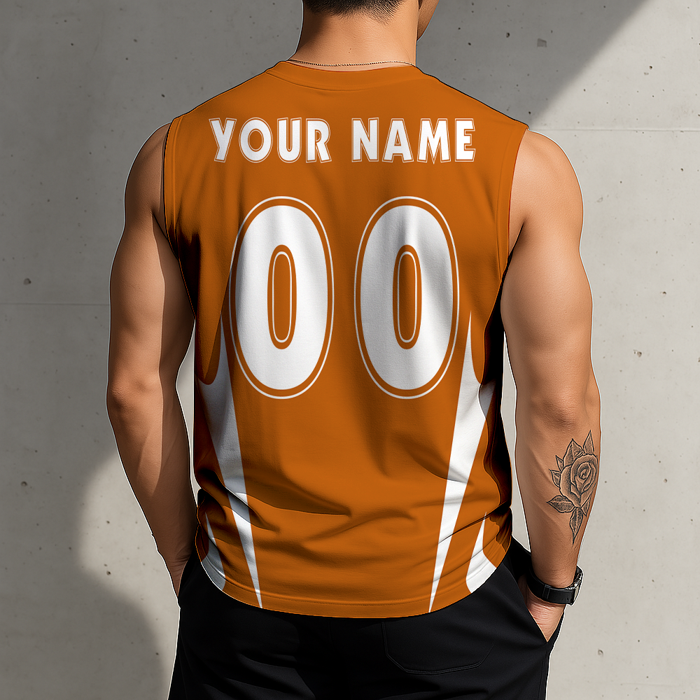 ACTIVE OFFER - NEW CUSTOMIZED | NCAA CWS05 TXL TX LONGHORNS MEN'S GYM SHIRT
