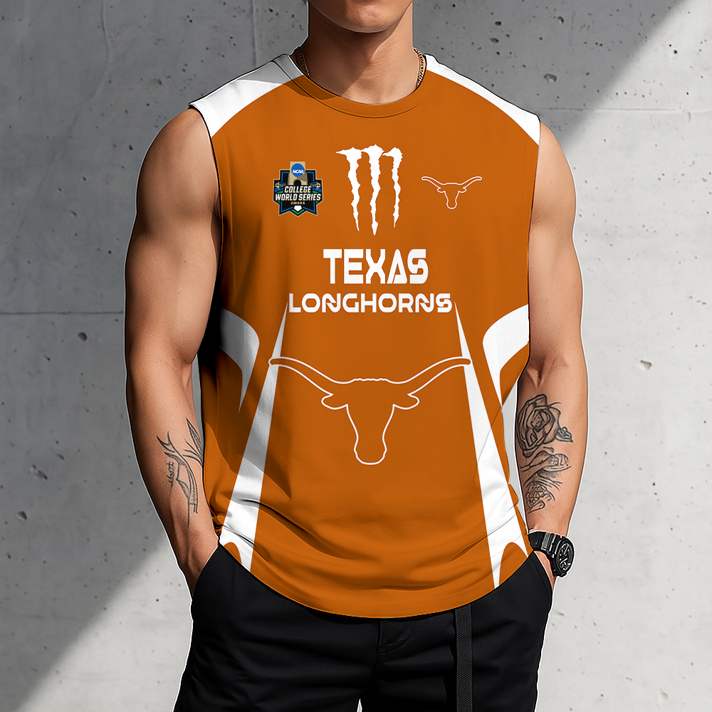ACTIVE OFFER - NEW CUSTOMIZED | NCAA CWS05 TXL TX LONGHORNS MEN'S GYM SHIRT