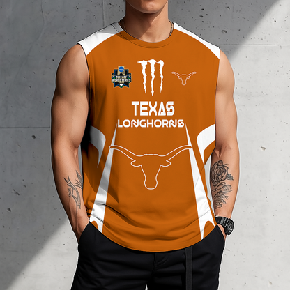 ACTIVE OFFER - NEW CUSTOMIZED | NCAA CWS05 TXL TX LONGHORNS MEN'S GYM SHIRT