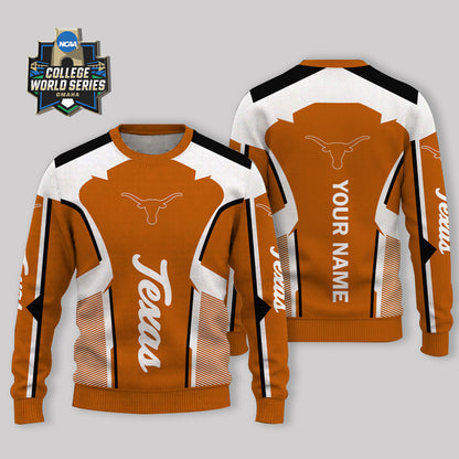 LIMITED EDITION - NEW CUSTOMIZED NCAA CWS05 TXL TEXAS LONGHORNS UGLY SWEATER