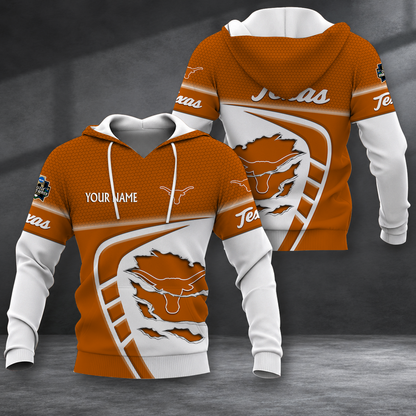 SPECIAL EDITION - NEW CUSTOMIZED NCAA CWS05 TXL TEXAS LONGHORNS T-SHIRT, POLO SHIRT, ZIP POLO SHIRT, SWEATSHIRT, HOODIE & ZIP HOODIE