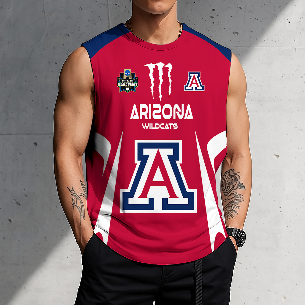 ACTIVE OFFER - NEW CUSTOMIZED | NCAA CWS06 ARW AR WILCATS MEN'S GYM SHIRT